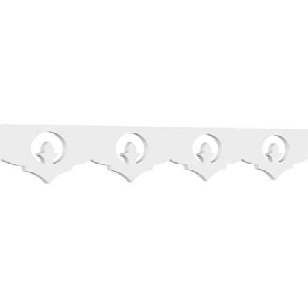 Ekena Millwork Gibralter Architectural Grade PVC Running Trim, 6"H x 5/8"P x 48"L RUNP06X0625X48GIB